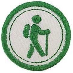 Merit Badge Patch- 2" Iron On Hiking Patch