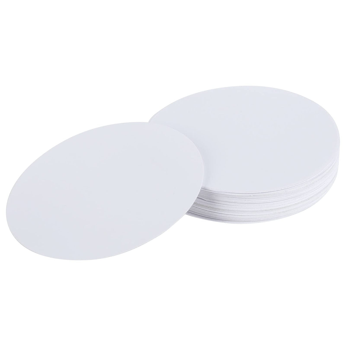 AUNMAS 100Pcs Button Badge Blank Paper Button Maker Supplies for Painting