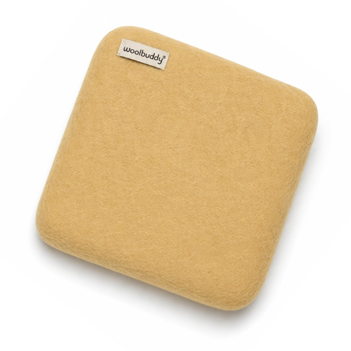 Woolbuddy Needle Felting Mat 10 x 10 x 1.5 Inch (Olive), Pure Wool Felt Pad