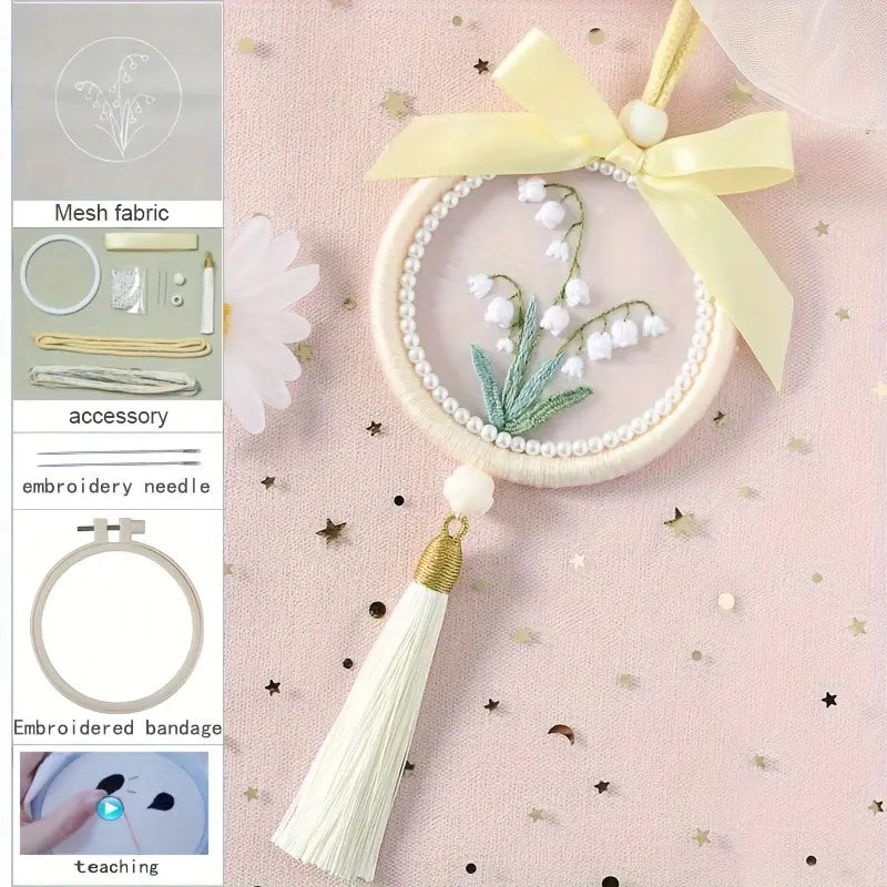 Embroidered Floral DIY Craft Kit