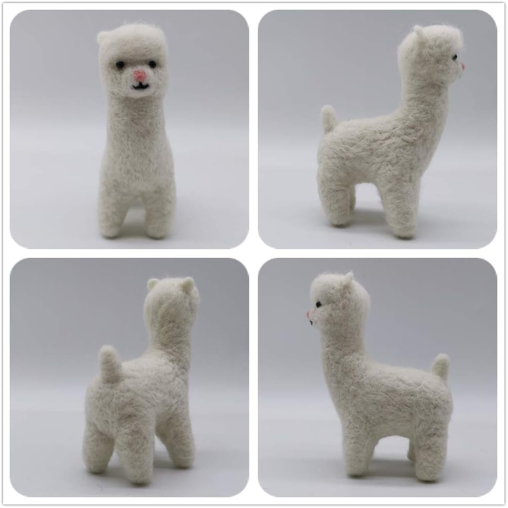 Artec360 Alpaca Needle Felting Kits for Beginners with Enough Accessories 1.2x3x4 inch