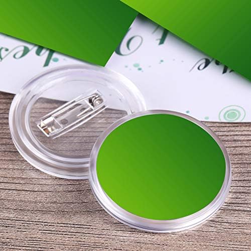 Chinco 50 Pack Acrylic Clear Button Pins Badge Custom Badge, 2.4 Inch