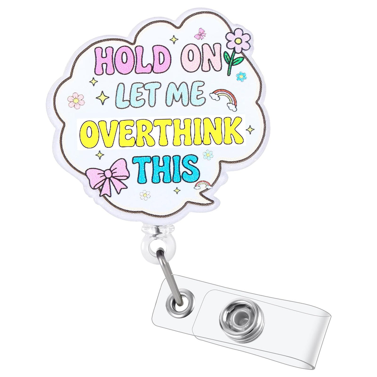 Sana Sana Colita De Rana Funny Badge Reel, Retractable RN Nurse ID Holder