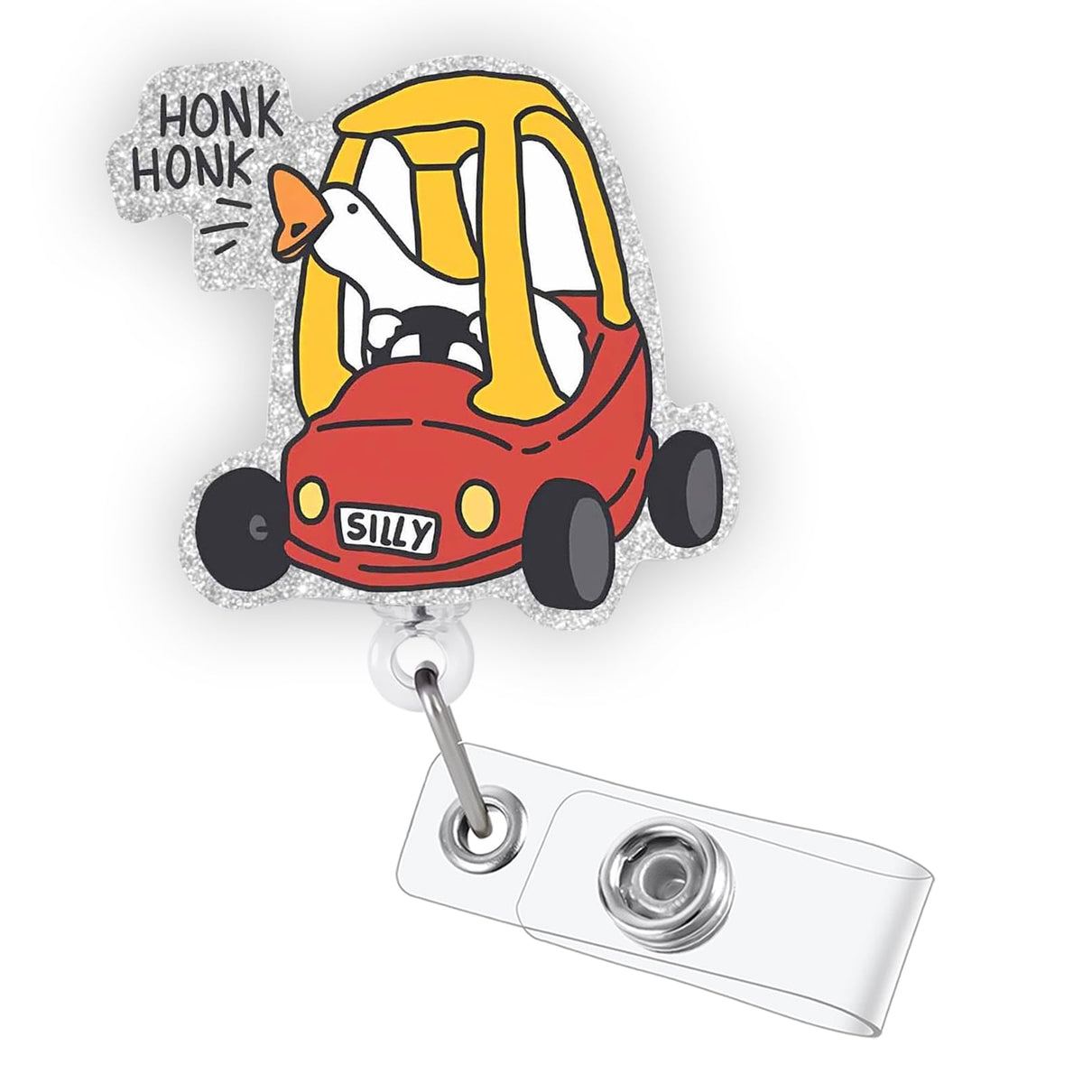 Sana Sana Colita De Rana Funny Badge Reel, Retractable RN Nurse ID Holder