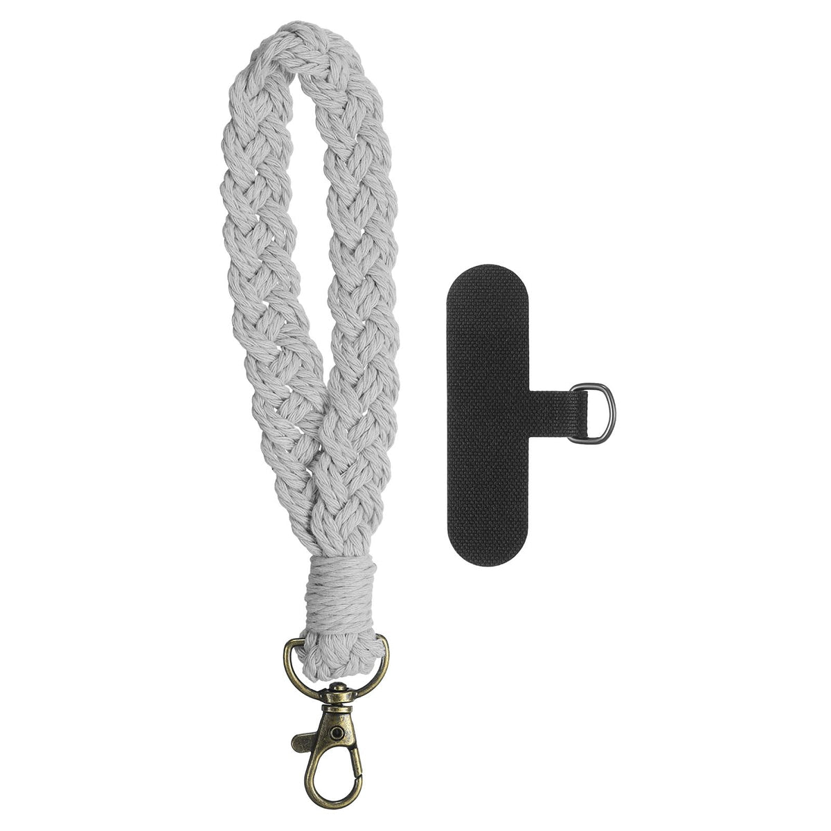 PATIKIL Boho Macrame Keychain, Handmade Wristlet Bracelet Keychain Keyring Holder Key Wrist Lanyard Phone Wrist Strap