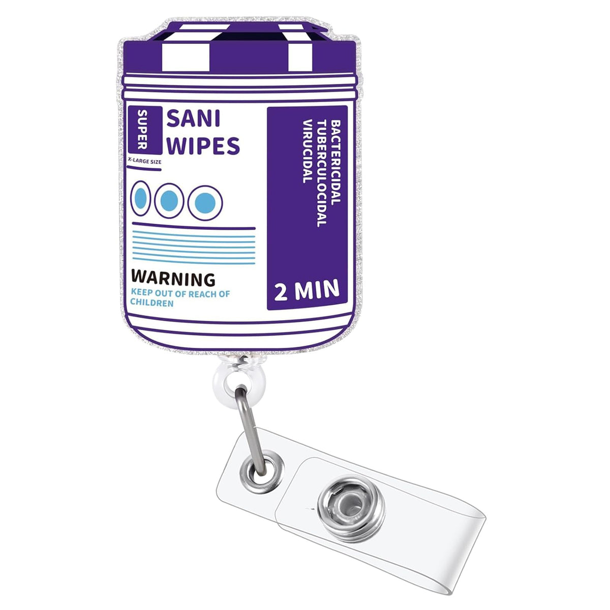 Sana Sana Colita De Rana Funny Badge Reel, Retractable RN Nurse ID Holder
