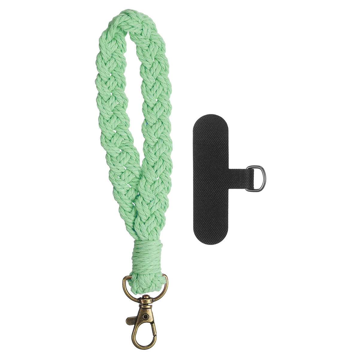 PATIKIL Boho Macrame Keychain, Handmade Wristlet Bracelet Keychain Keyring Holder Key Wrist Lanyard Phone Wrist Strap