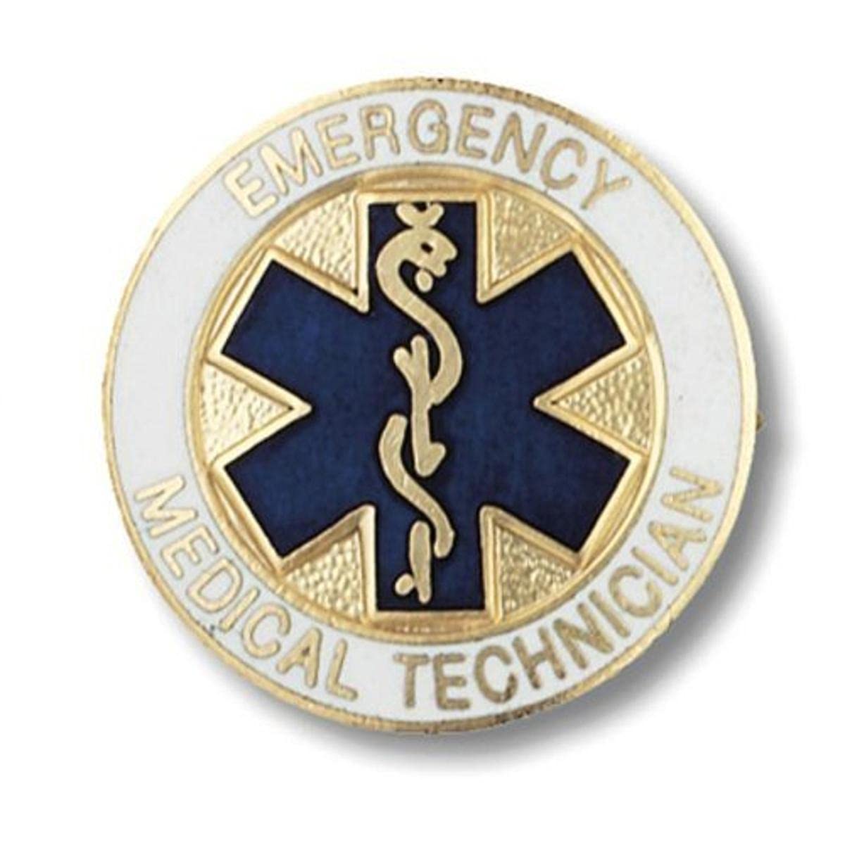 Prestige Medical Emblem Pin, Paramedic (Star of Life Design)