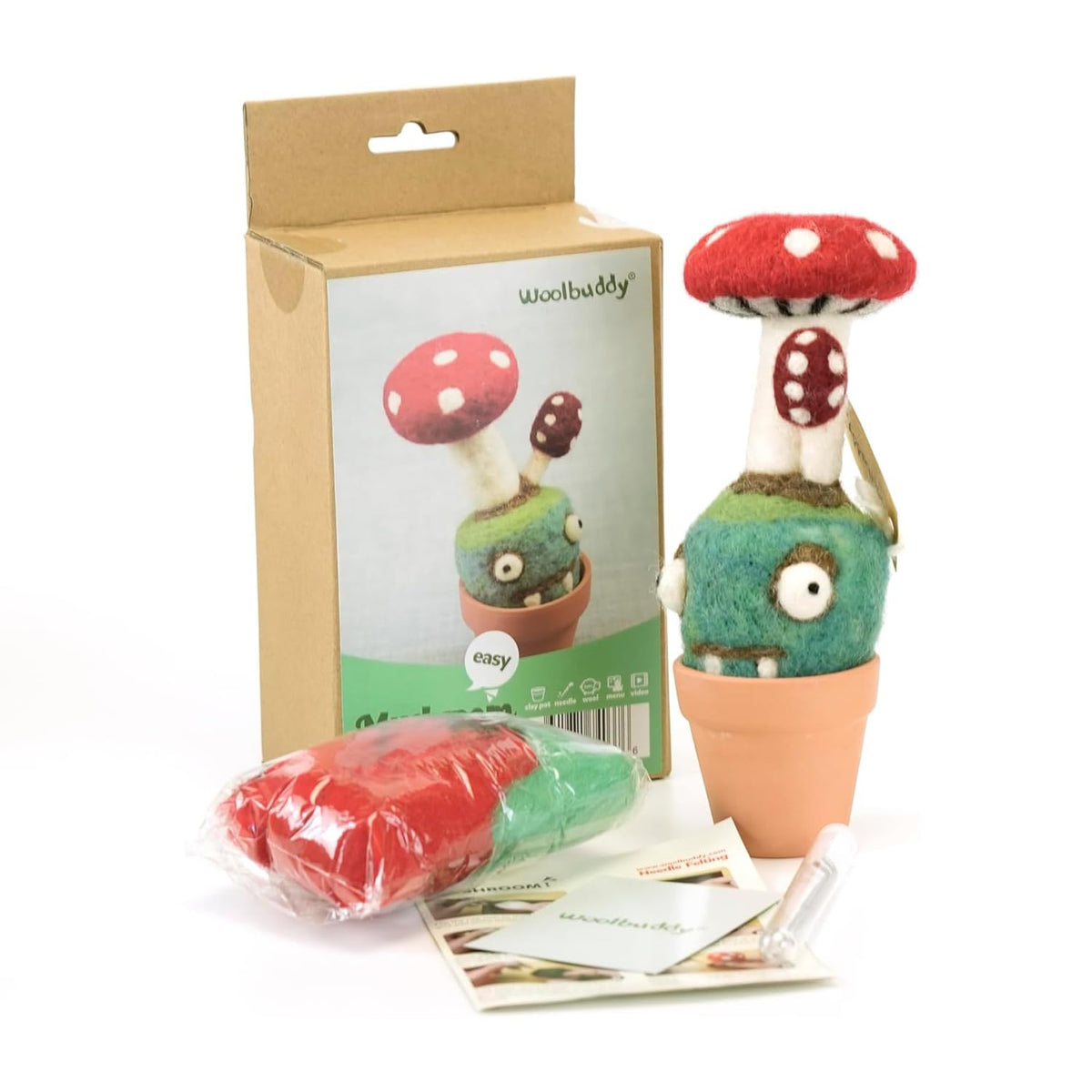Woolbuddy Needle Felting Kit Starter Set (Cactus & Succulent) for Adults