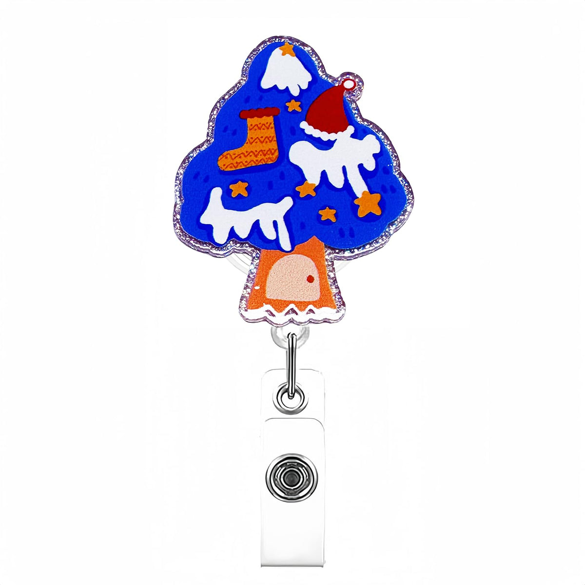 Retractable Badge Reel, Cute Badge Reels for Nurse Badge Holder with Alligator Clip for Doctor Teacher Shark