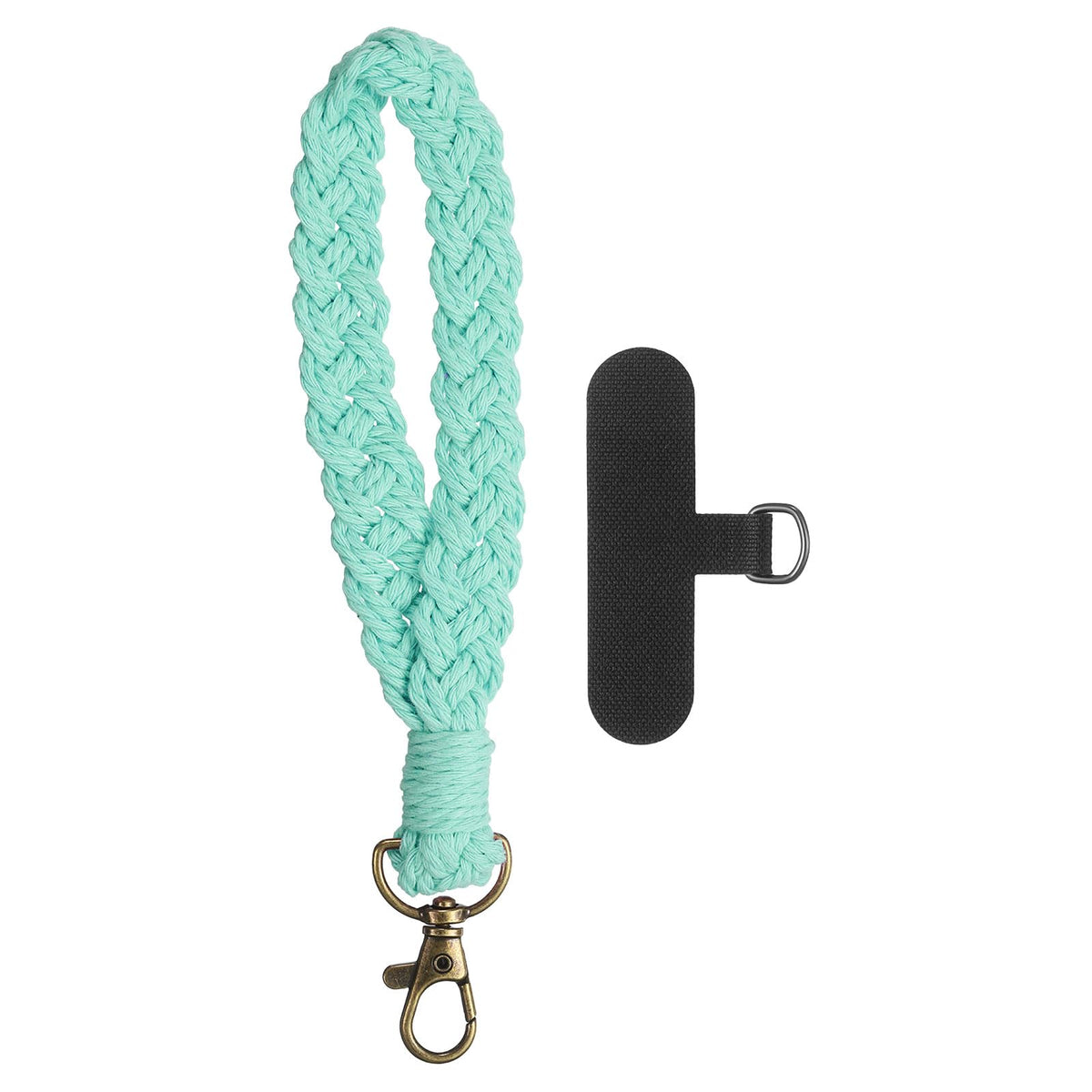 PATIKIL Boho Macrame Keychain, Handmade Wristlet Bracelet Keychain Keyring Holder Key Wrist Lanyard Phone Wrist Strap