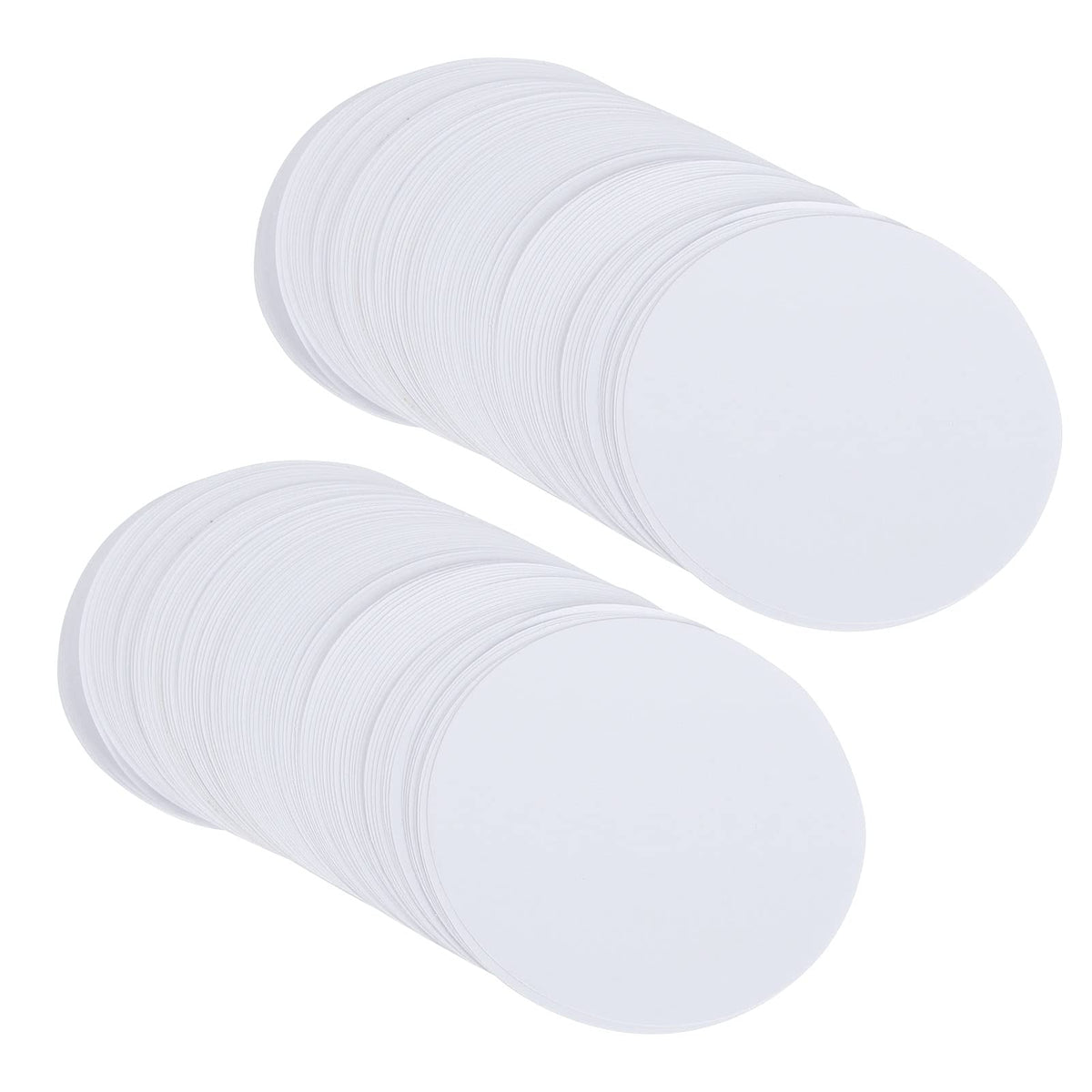 AUNMAS 100Pcs Button Badge Blank Paper Button Maker Supplies for Painting