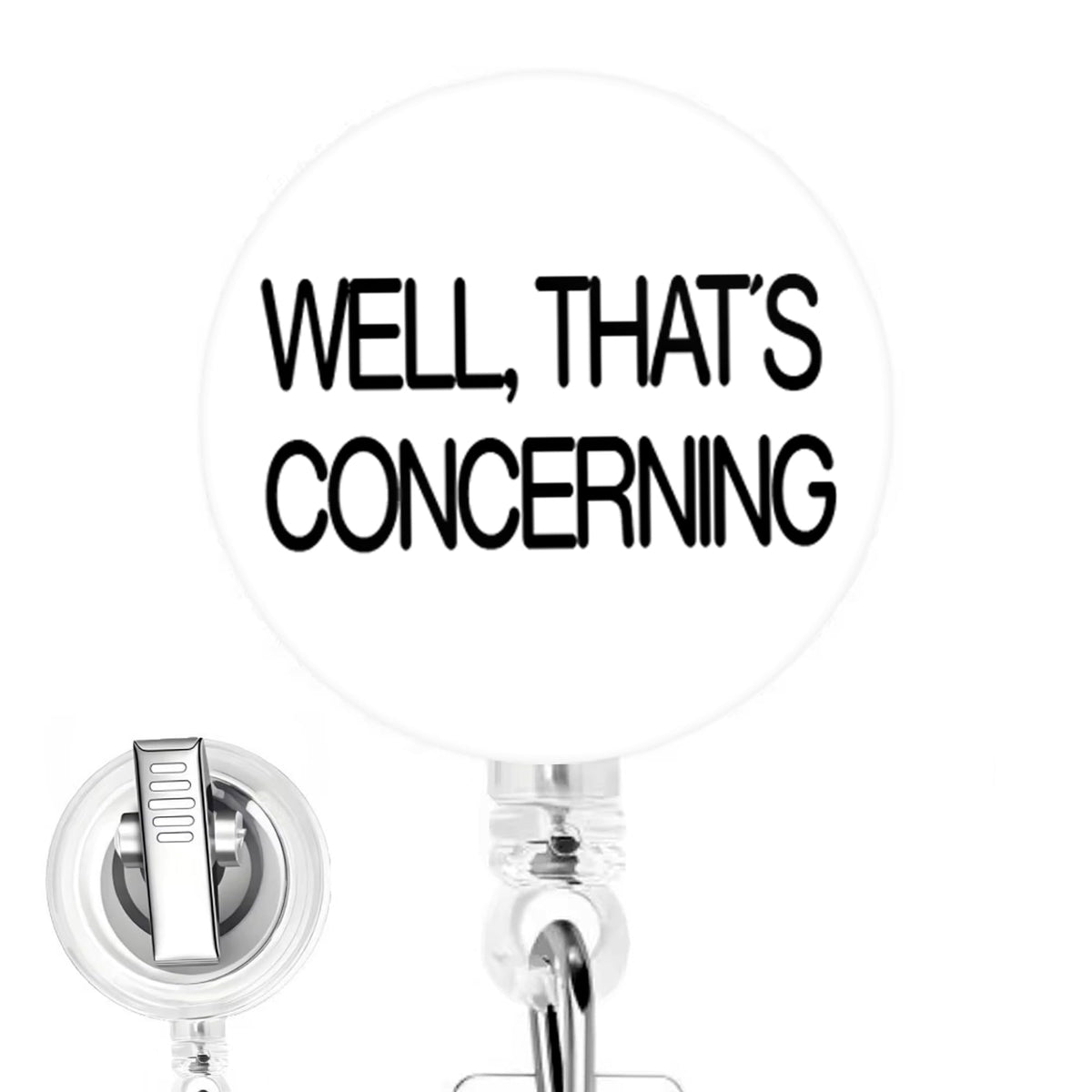 Bruh Doll Nurse Badge Reel - Handcrafted Retractable Badge Clip for Exhausted, Tired, Nursing Students and Medical Staff