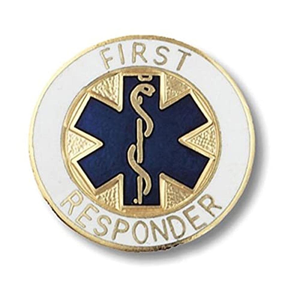 Prestige Medical Emblem Pin, Paramedic (Star of Life Design)