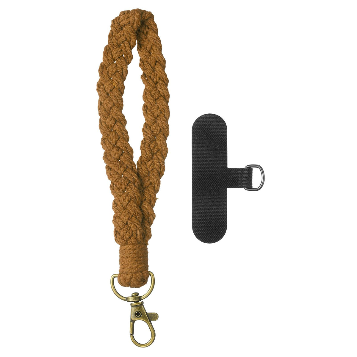 PATIKIL Boho Macrame Keychain, Handmade Wristlet Bracelet Keychain Keyring Holder Key Wrist Lanyard Phone Wrist Strap