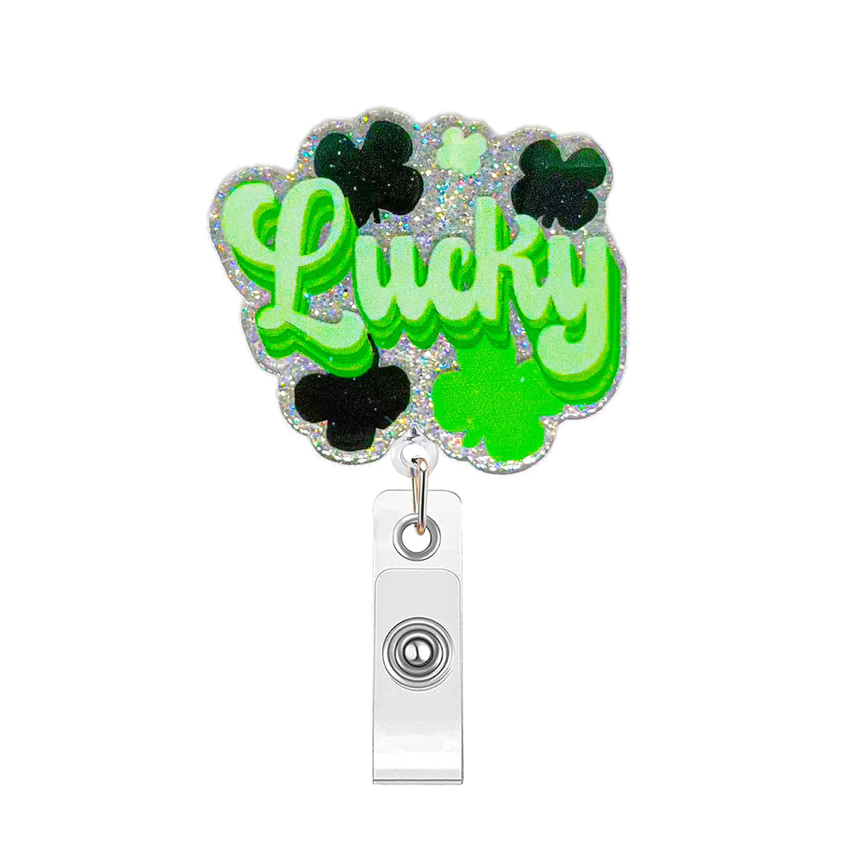 Retractable Badge Reel, Cute Badge Reels for Nurse Badge Holder with Alligator Clip for Doctor Teacher Shark