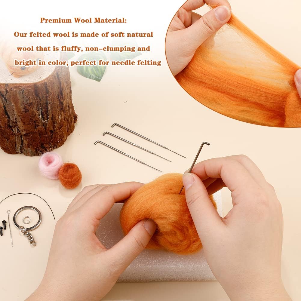 SHWAKK Needle Felting Kits, Needle Felting Starter Kit for Adult