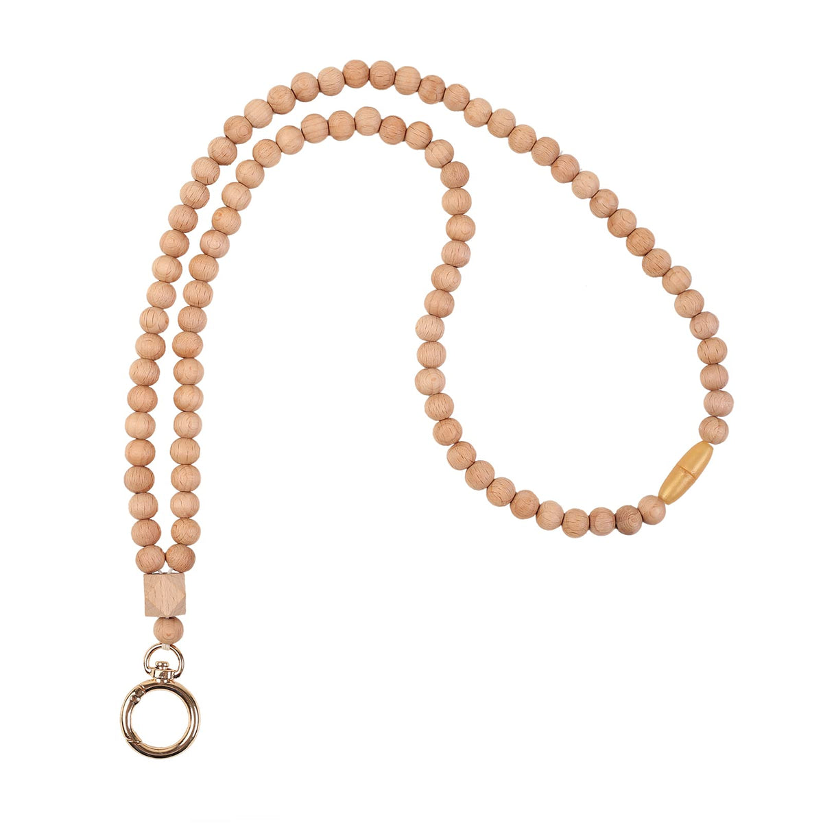 3PCS Teacher Breakaway Lanyards for Id Badges and Keys, Beaded Cute Badge Lanyards for Women Soft Nurse Necklace Boho Lanyards Fashion Silicone Bead Lanyard