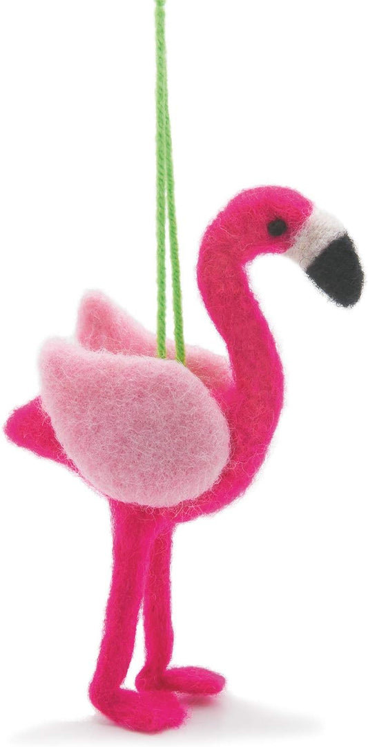 Dimensions Flamingo Felt Animals Needle Felting Craft Kit, 4'' x 6''