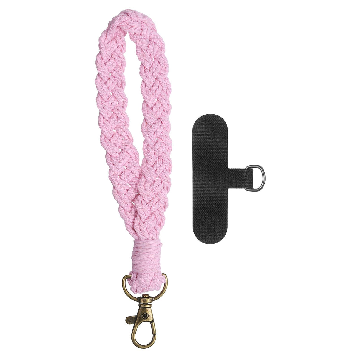PATIKIL Boho Macrame Keychain, Handmade Wristlet Bracelet Keychain Keyring Holder Key Wrist Lanyard Phone Wrist Strap