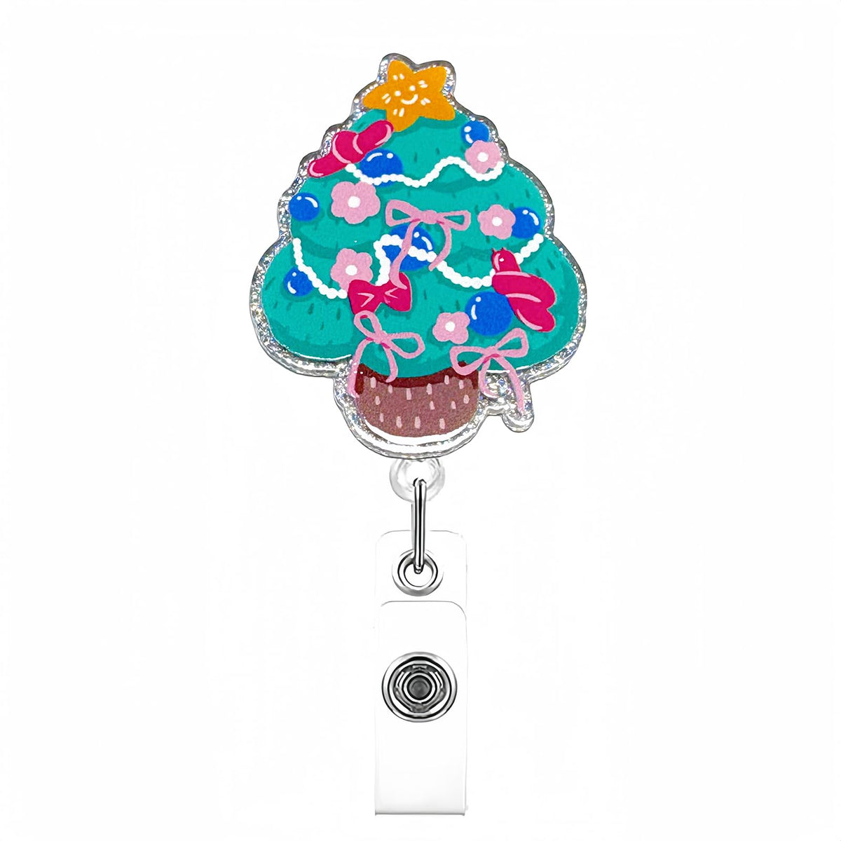 Retractable Badge Reel, Cute Badge Reels for Nurse Badge Holder with Alligator Clip for Doctor Teacher Shark