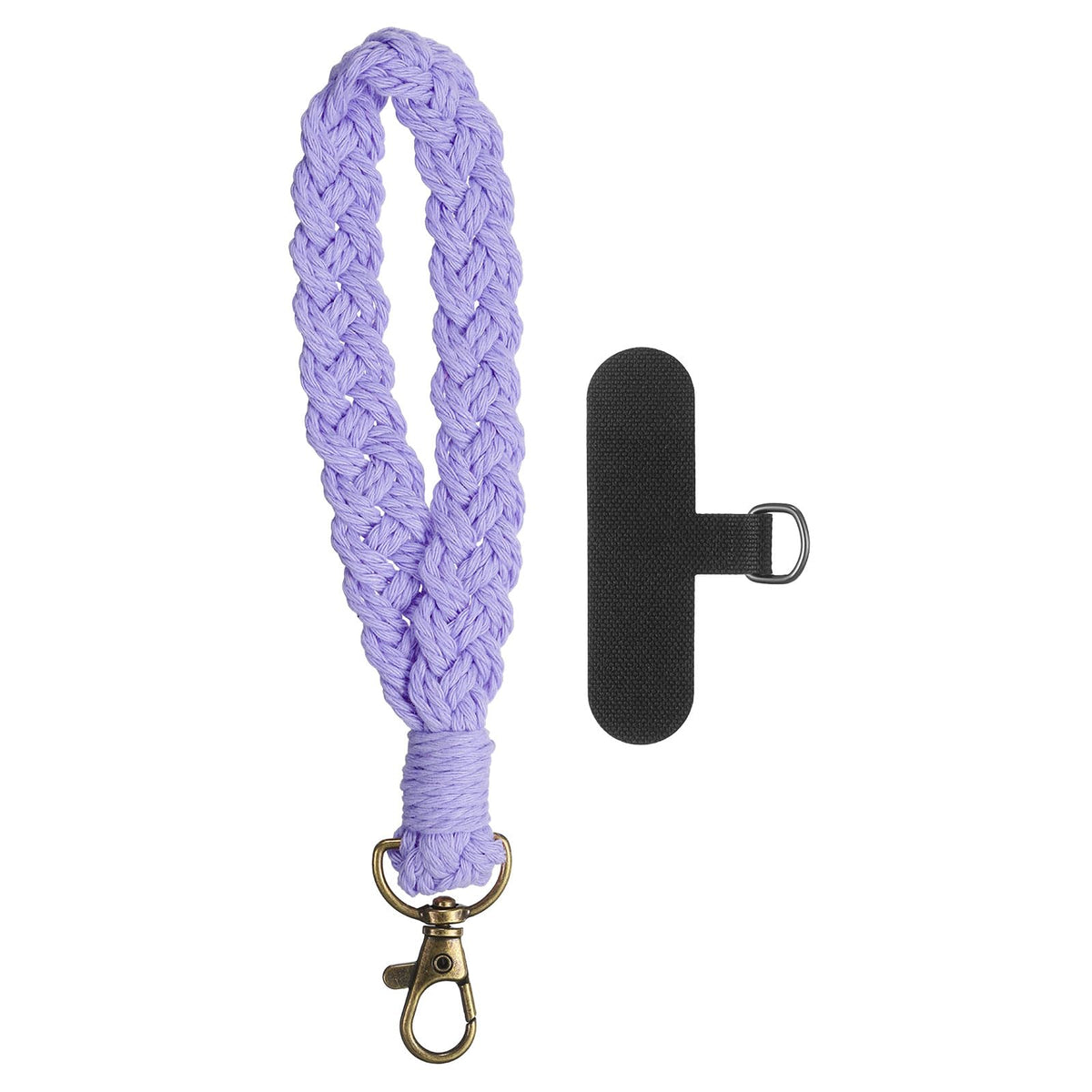 PATIKIL Boho Macrame Keychain, Handmade Wristlet Bracelet Keychain Keyring Holder Key Wrist Lanyard Phone Wrist Strap