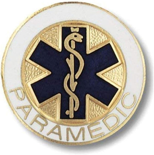 Prestige Medical Emblem Pin, Paramedic (Star of Life Design)