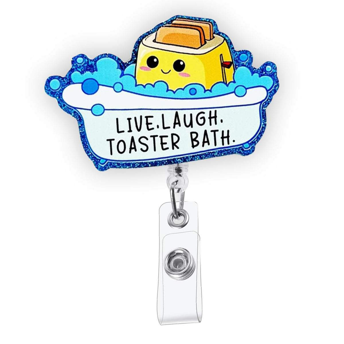 Sana Sana Colita De Rana Funny Badge Reel, Retractable RN Nurse ID Holder