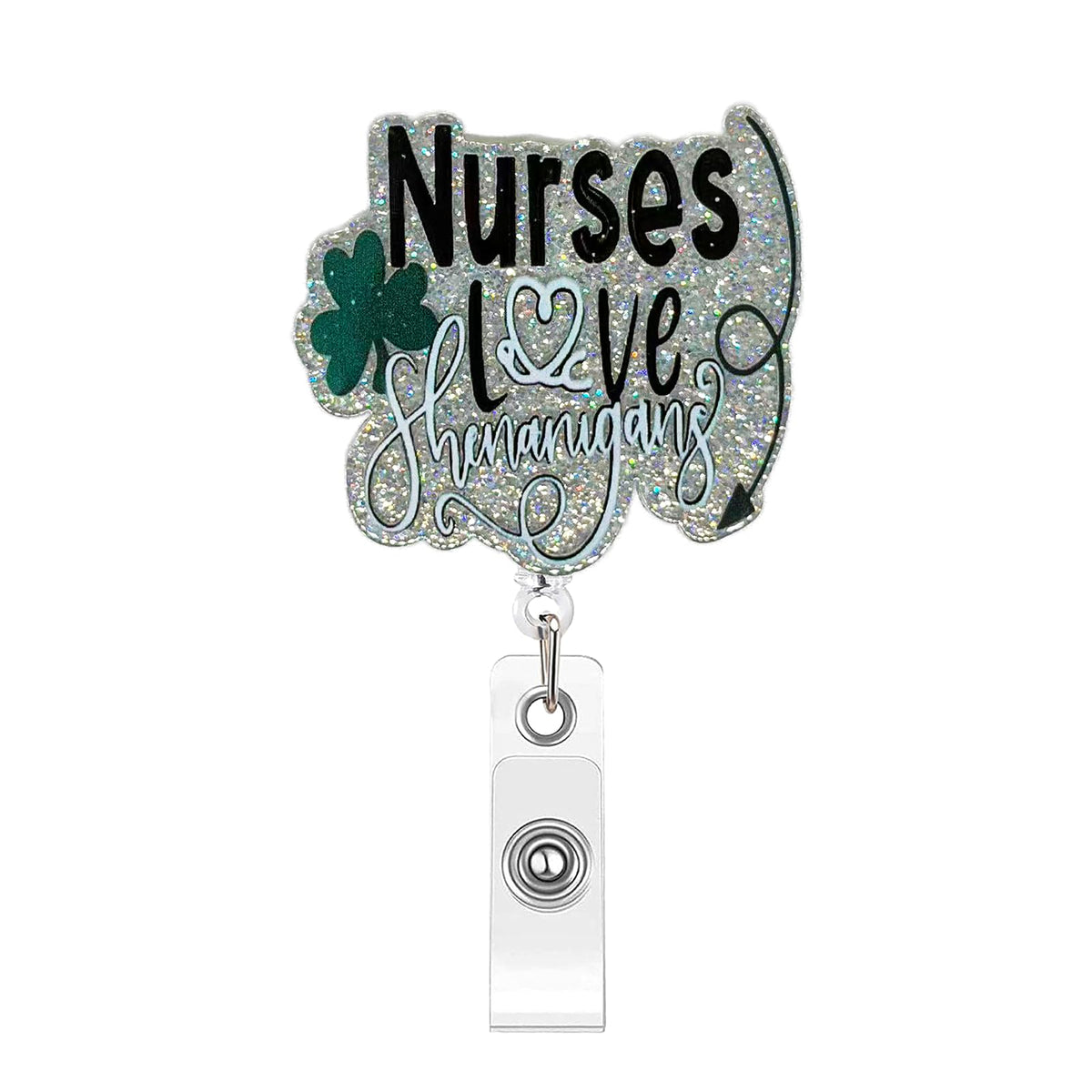 Retractable Badge Reel, Cute Badge Reels for Nurse Badge Holder with Alligator Clip for Doctor Teacher Shark