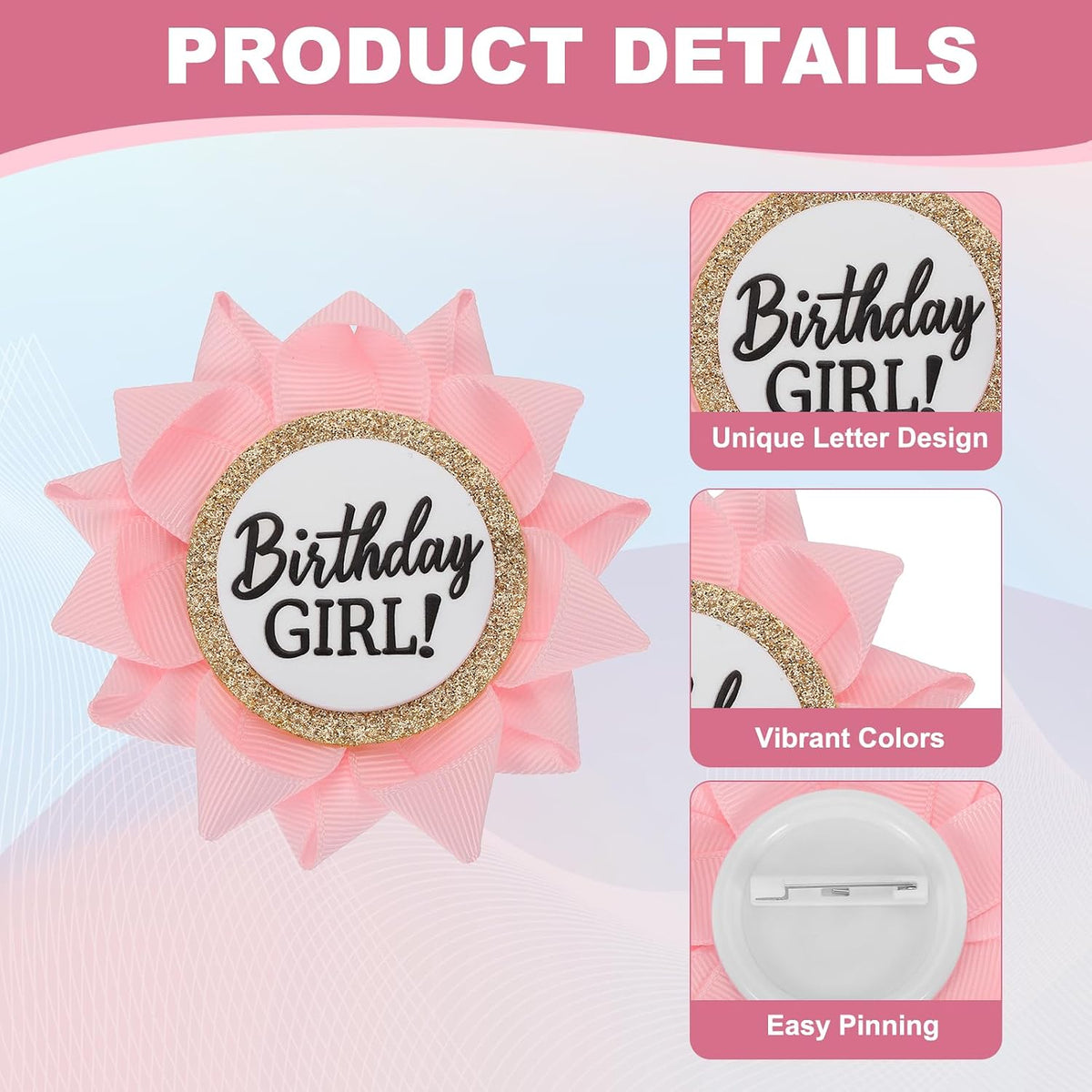 MECCANIXITY Handmade Birthday Badge, Happy Birthday Pin Funny Button Badge