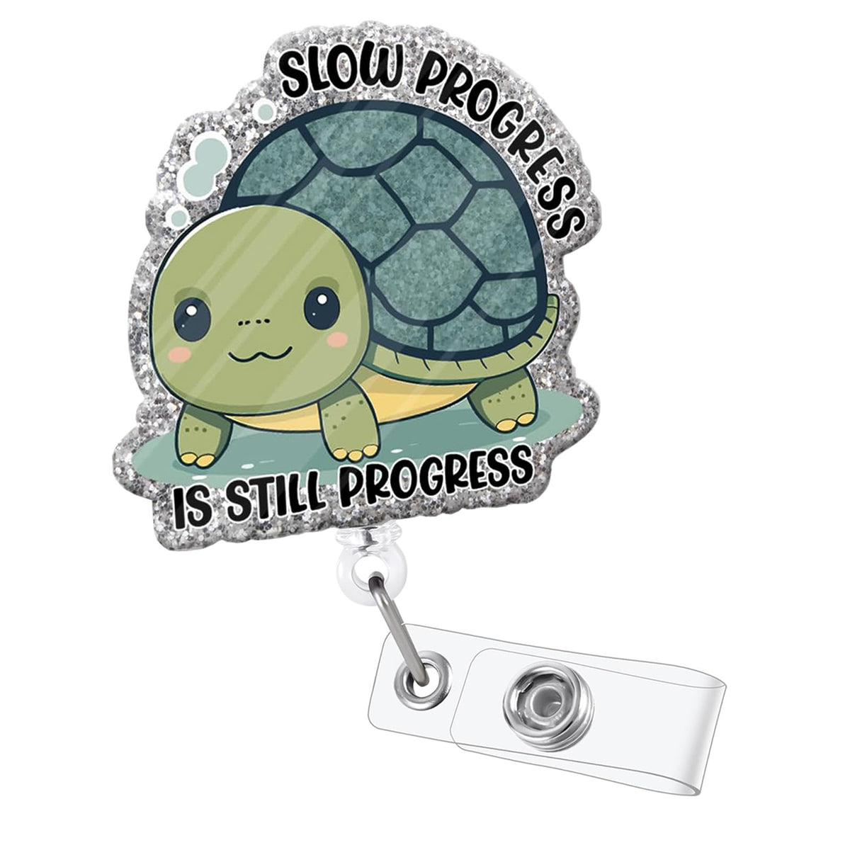 Sana Sana Colita De Rana Funny Badge Reel, Retractable RN Nurse ID Holder