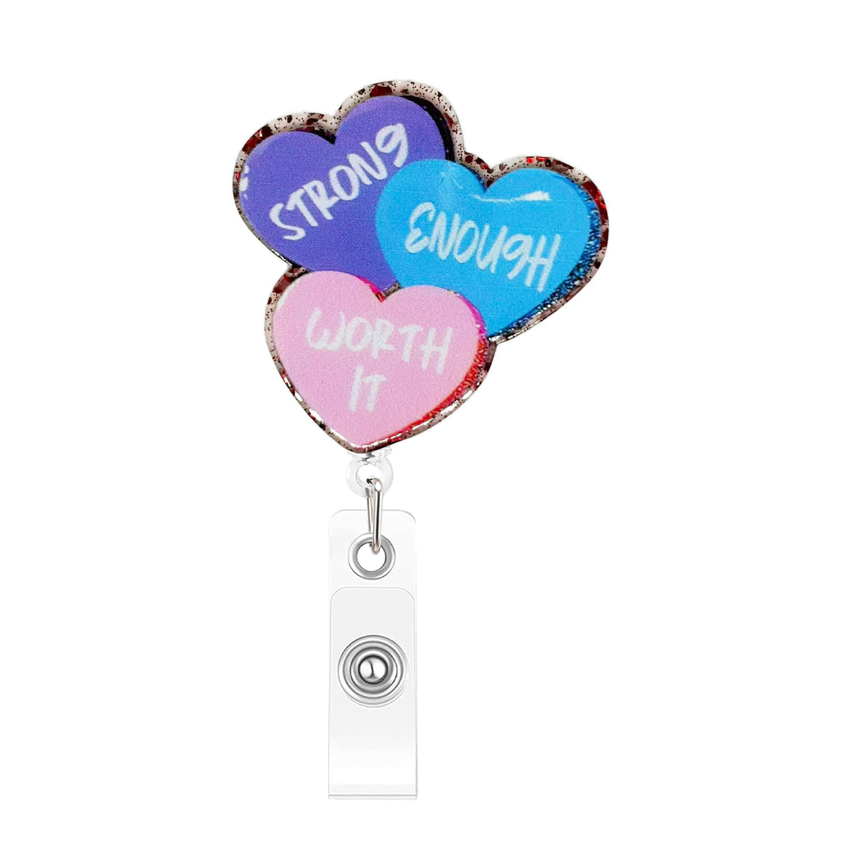 Retractable Badge Reel, Cute Badge Reels for Nurse Badge Holder with Alligator Clip for Doctor Teacher Shark