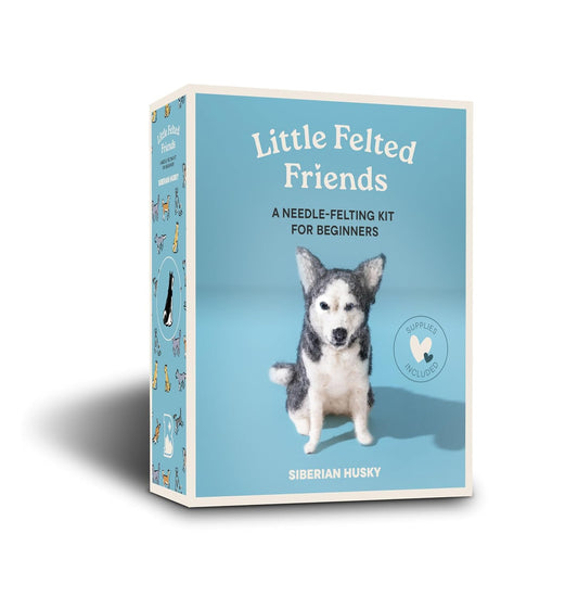 Little Felted Friends: Siberian Husky: Dog Needle-Felting Beginner Kits with Needles, Wool, Supplies, and Instructions (Little Felted Friends: Needle-Felting Kits for Beginners)