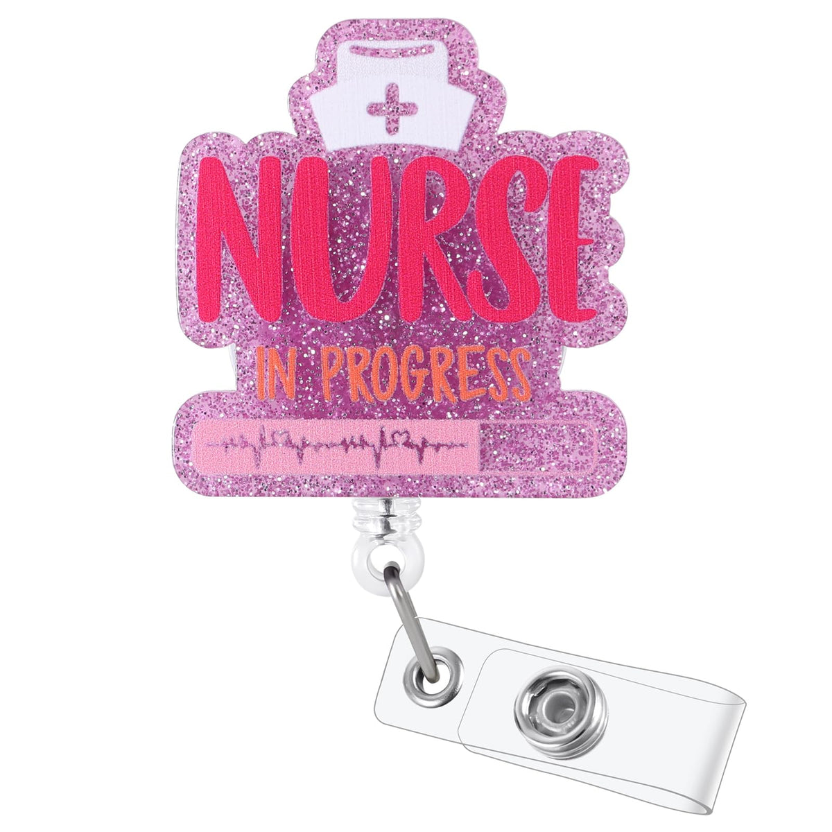 Sana Sana Colita De Rana Funny Badge Reel, Retractable RN Nurse ID Holder
