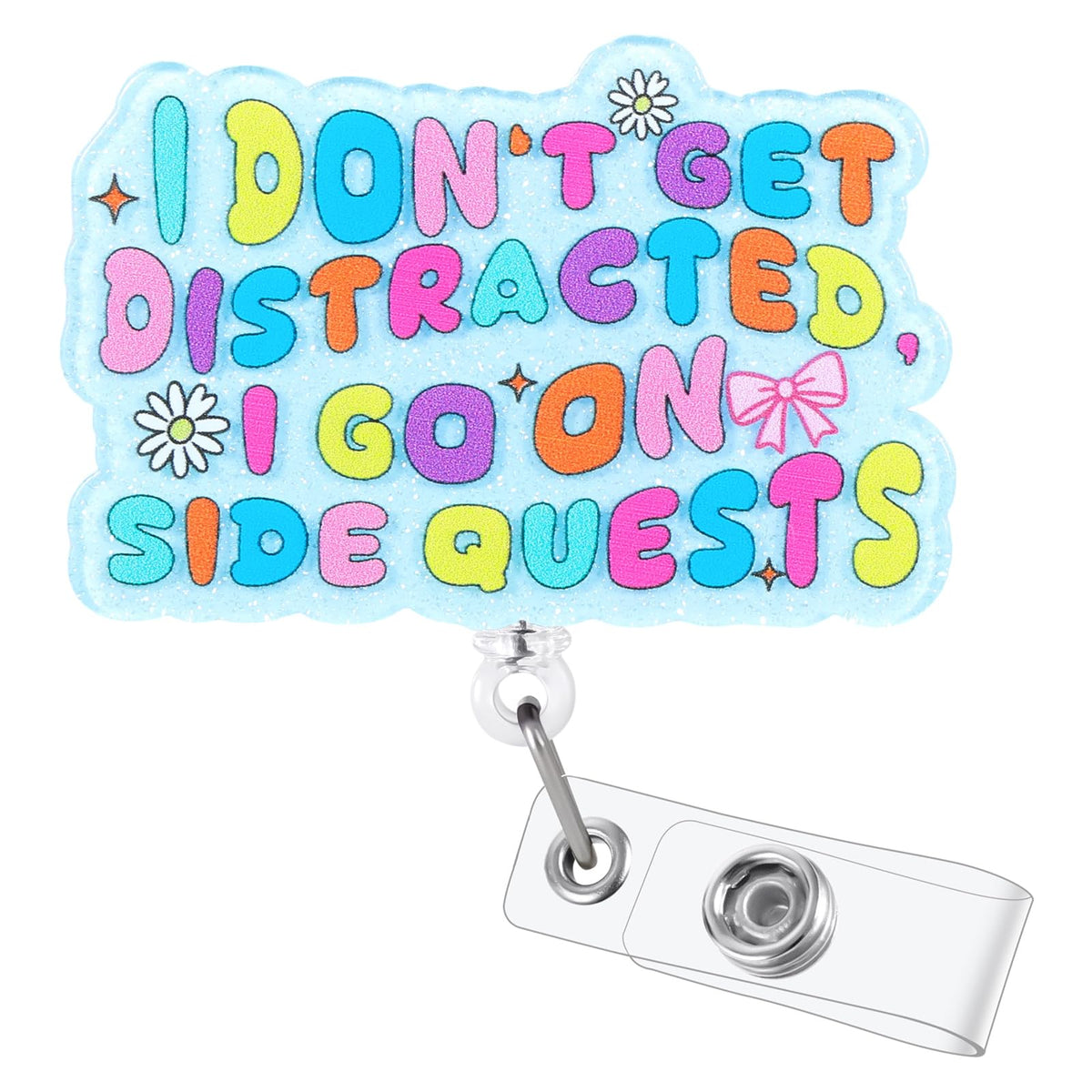 Sana Sana Colita De Rana Funny Badge Reel, Retractable RN Nurse ID Holder