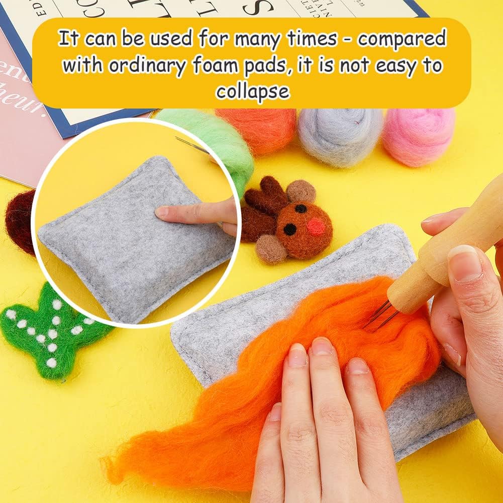 WONVOC Needle Felting Pad, Needle Felting Mat with Needles