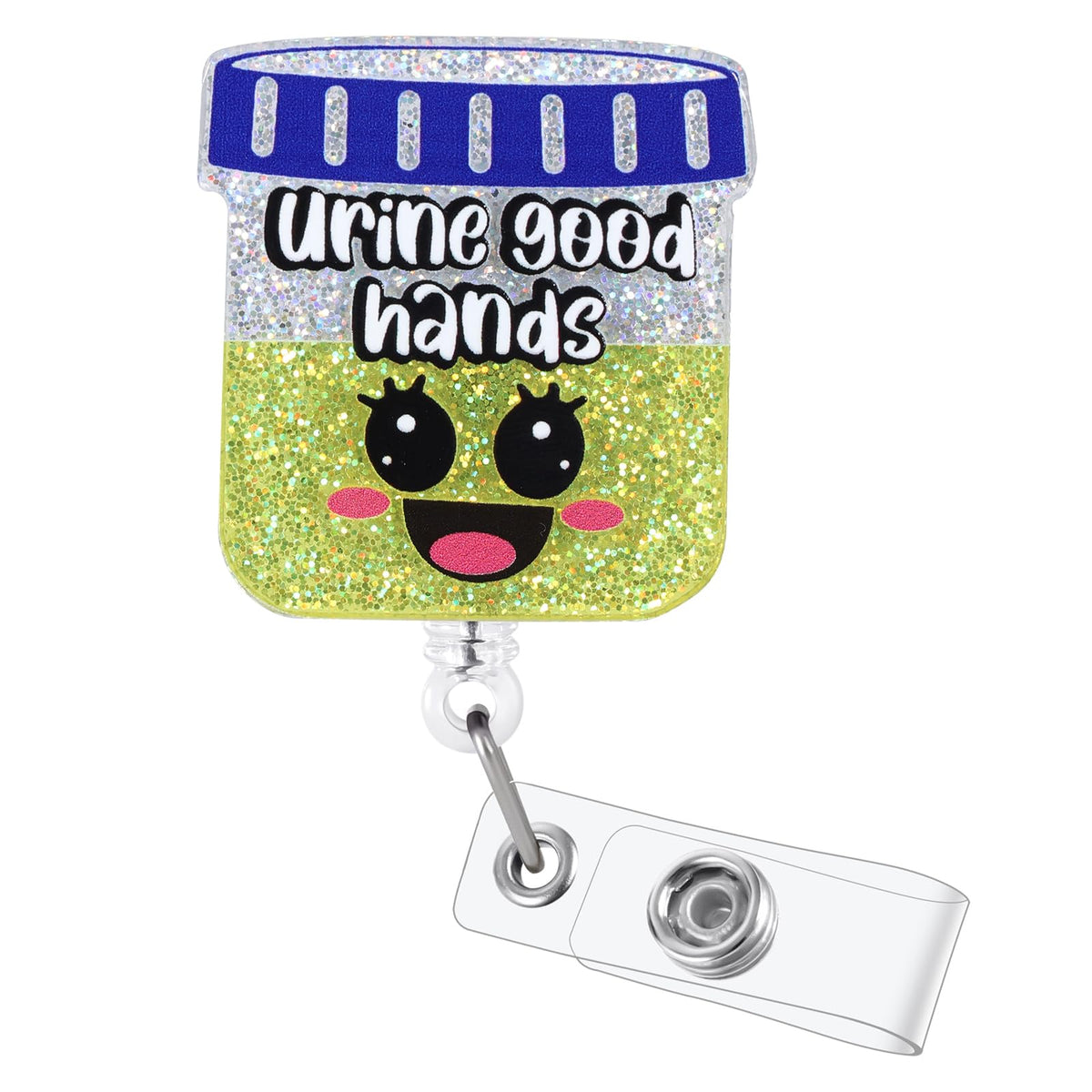 Funny Turtle Nurse Badge Reel, Cute Retractable Work Badge Holder
