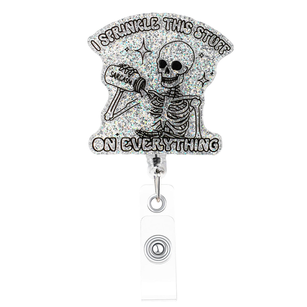 Funny Colorful Cat Nurse Badge Reel, Cute Retractable Work Badge Holder