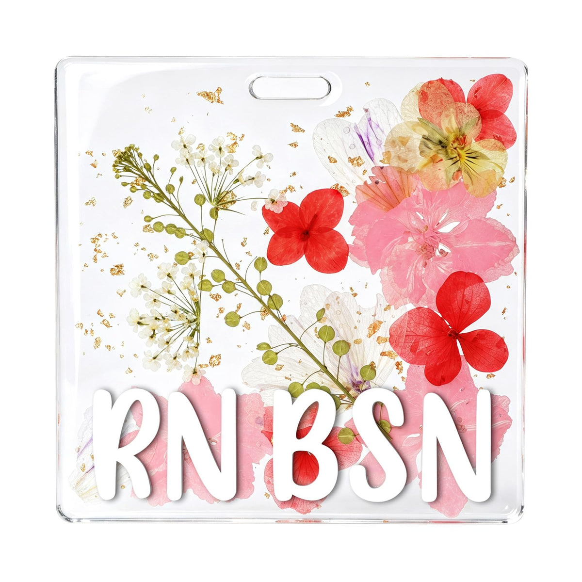 Custom Nurse Badge Personalized Name Pin, Purple, LPN