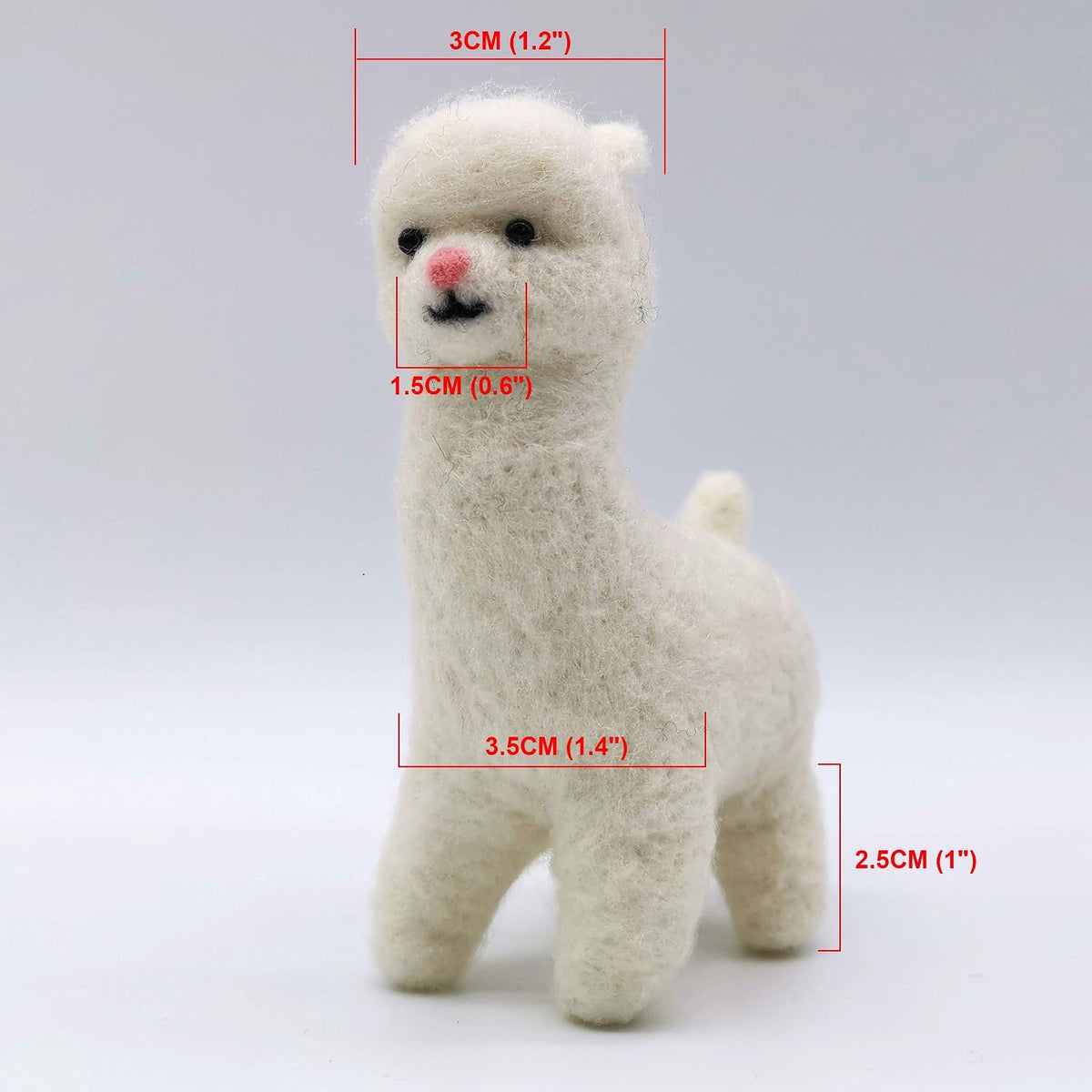 Artec360 Alpaca Needle Felting Kits for Beginners with Enough Accessories 1.2x3x4 inch