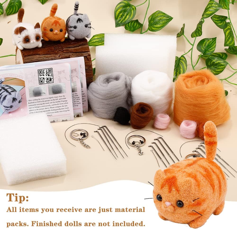 SHWAKK Needle Felting Kits, Needle Felting Starter Kit for Adult
