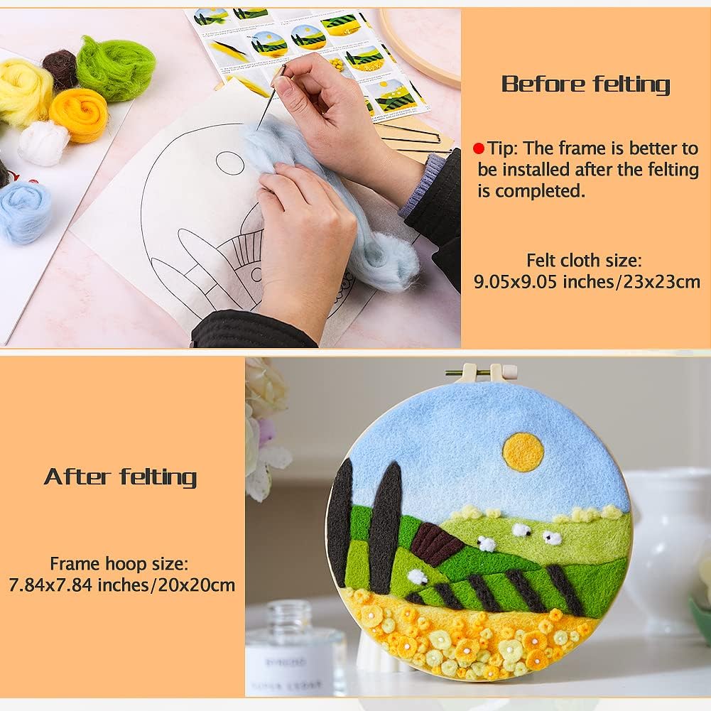 Mayboos Needle Felting Starter Set, Felting Supplies for Beginners