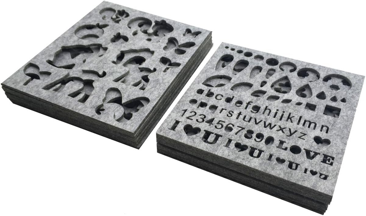 13Pack Floral/Animal Felt Molds, Needle Felting Stencils for Crafts