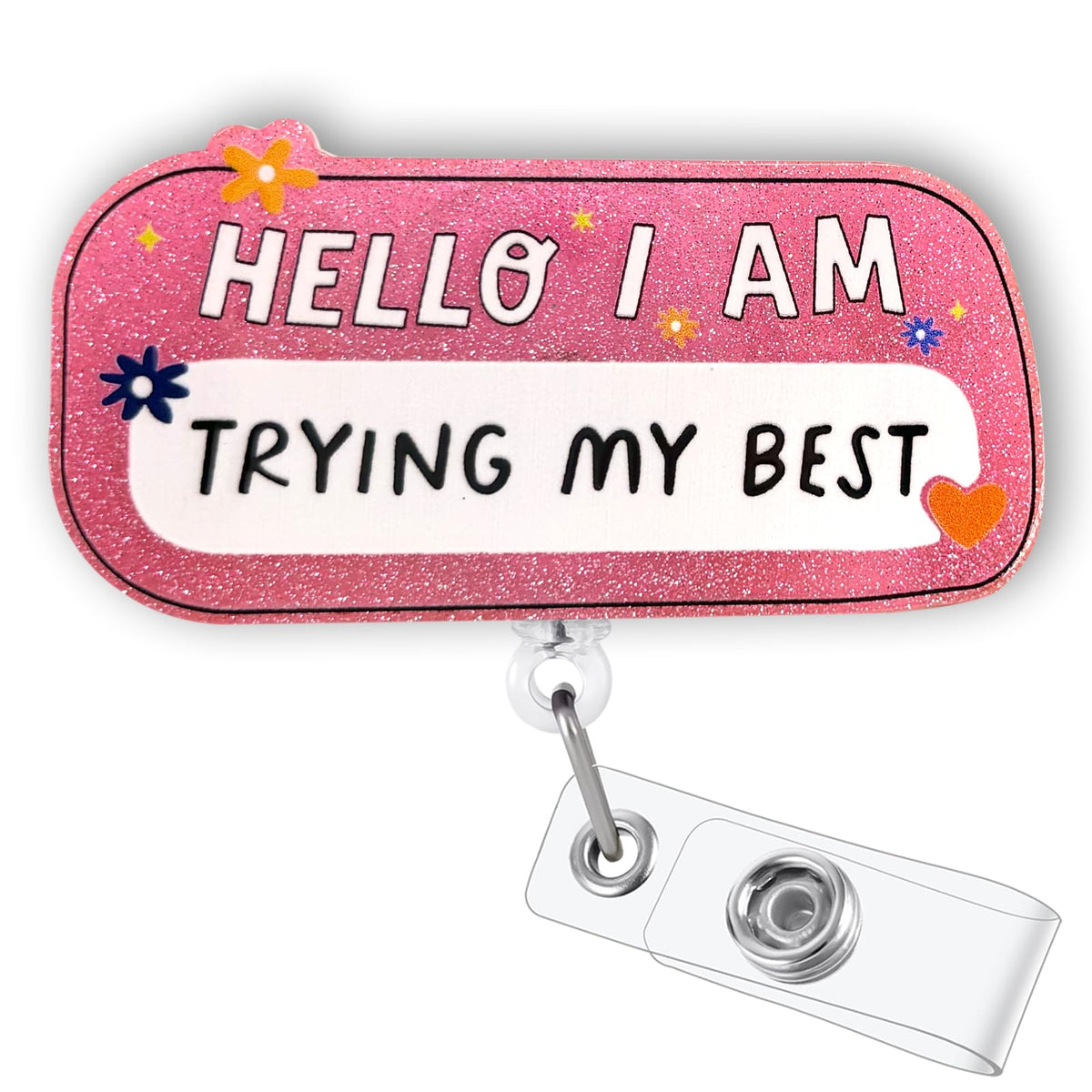 Funny Turtle Nurse Badge Reel, Cute Retractable Work Badge Holder