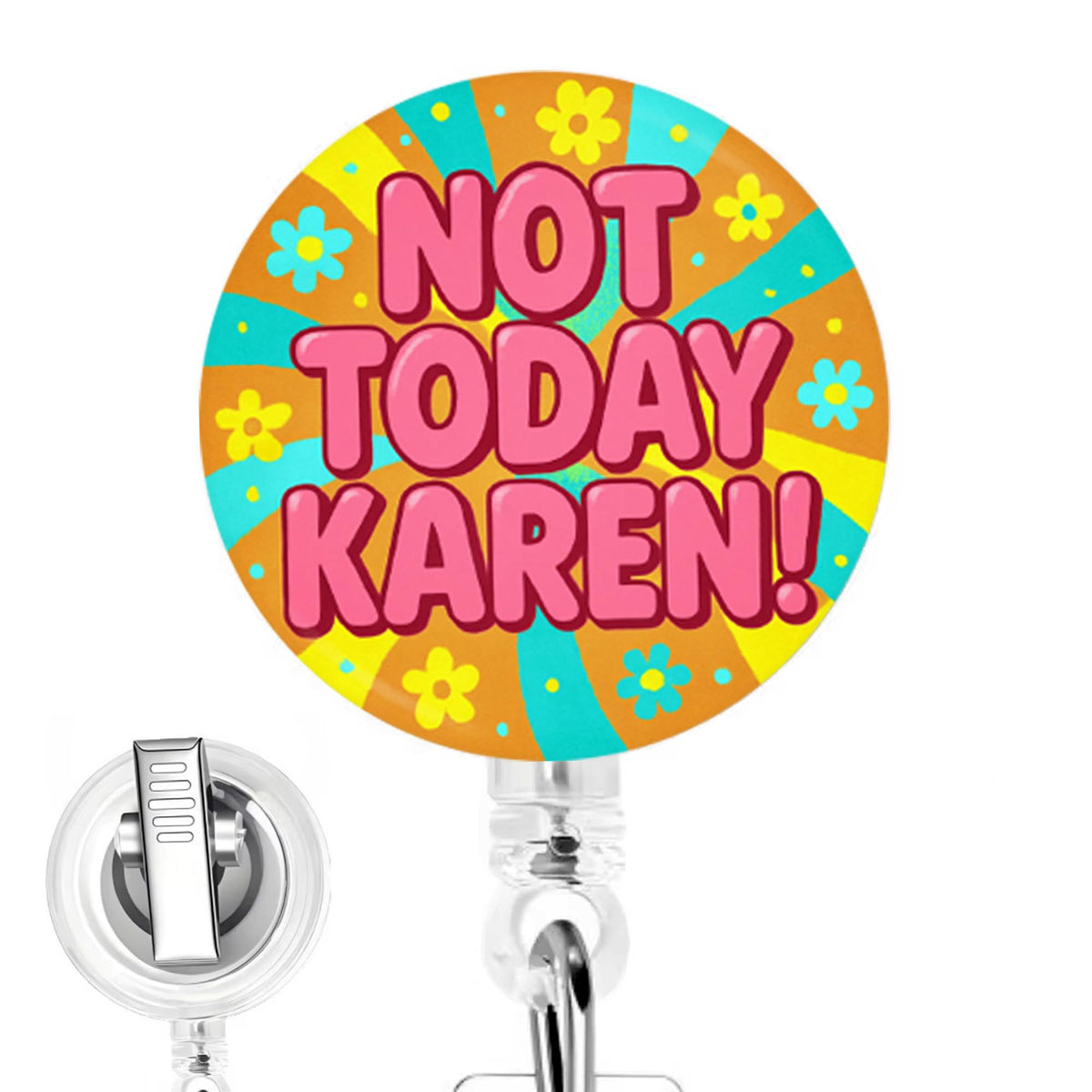 Bruh Doll Nurse Badge Reel - Handcrafted Retractable Badge Clip for Exhausted, Tired, Nursing Students and Medical Staff