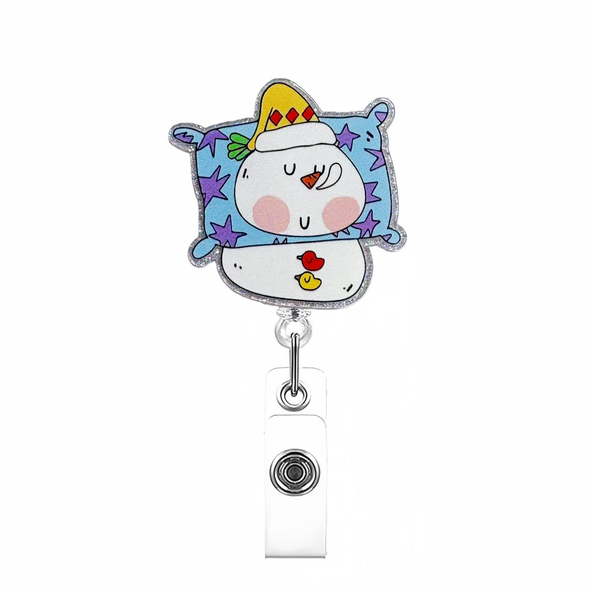 Retractable Badge Reel, Cute Badge Reels for Nurse Badge Holder with Alligator Clip for Doctor Teacher Shark