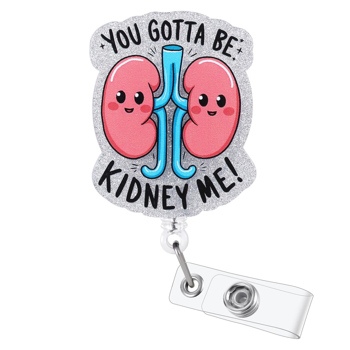 Funny Turtle Nurse Badge Reel, Cute Retractable Work Badge Holder