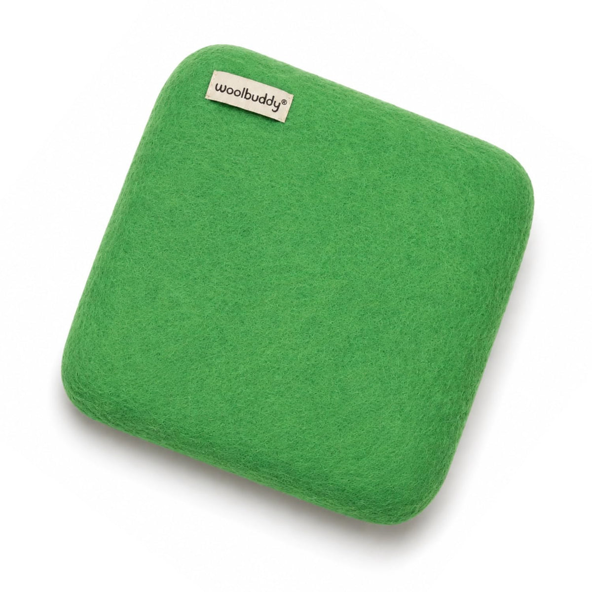 Woolbuddy Needle Felting Mat 10 x 10 x 1.5 Inch (Olive), Pure Wool Felt Pad