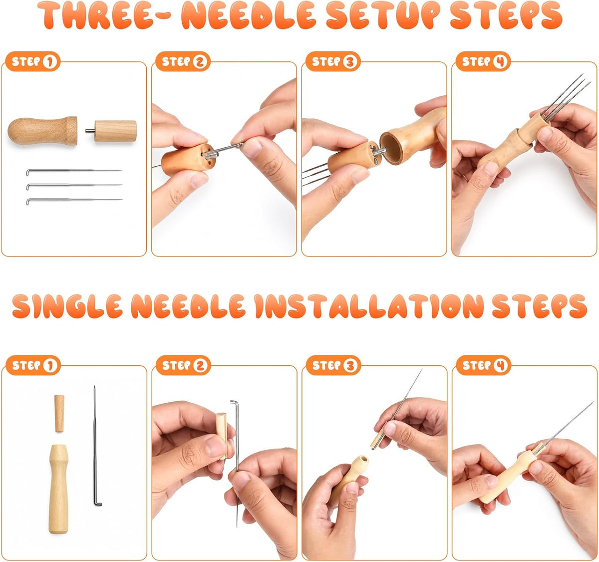 iptek Needle Felting Kit for Beginners, 30 Colors Wool Roving with Felting Needles, Felt Molds, Foam Pad, Storage Box & Instructions, Starter Kit for DIY Animals, Keychains & Crafts