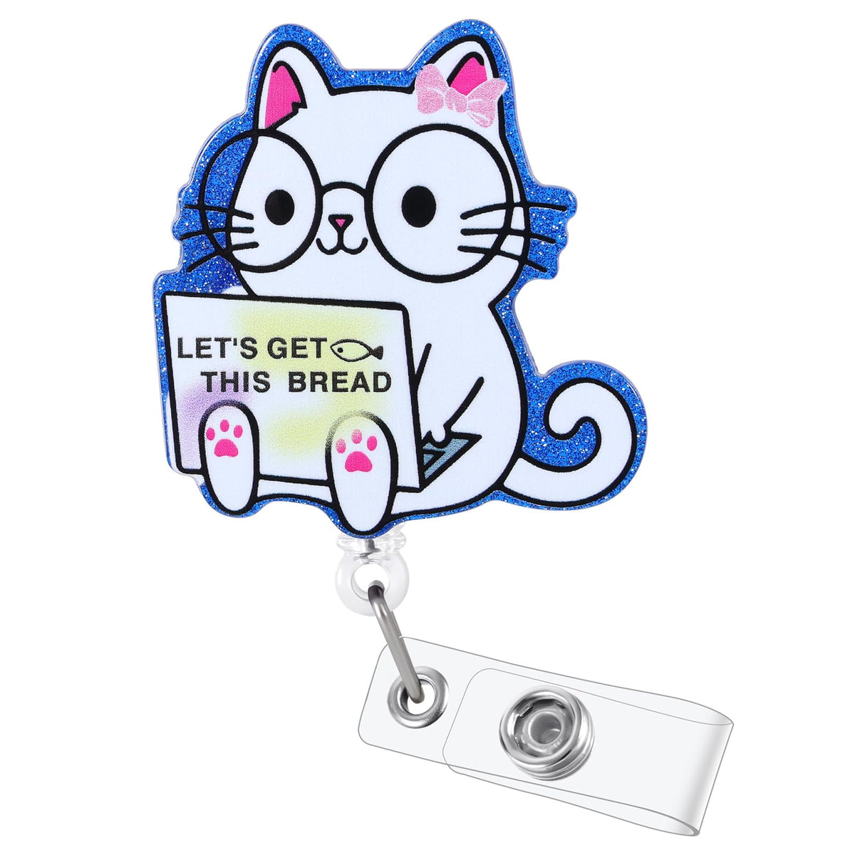 Funny Turtle Nurse Badge Reel, Cute Retractable Work Badge Holder